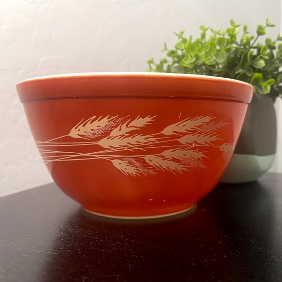 Vintage Pyrex Autumn Harvest Wheat Small Bowl 4oz - Picture 2 of 6